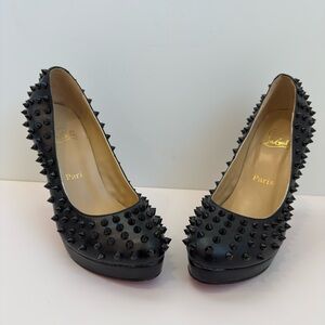 Black Spiked Heels